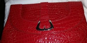 ❤️Red Croc Clutch❤️
